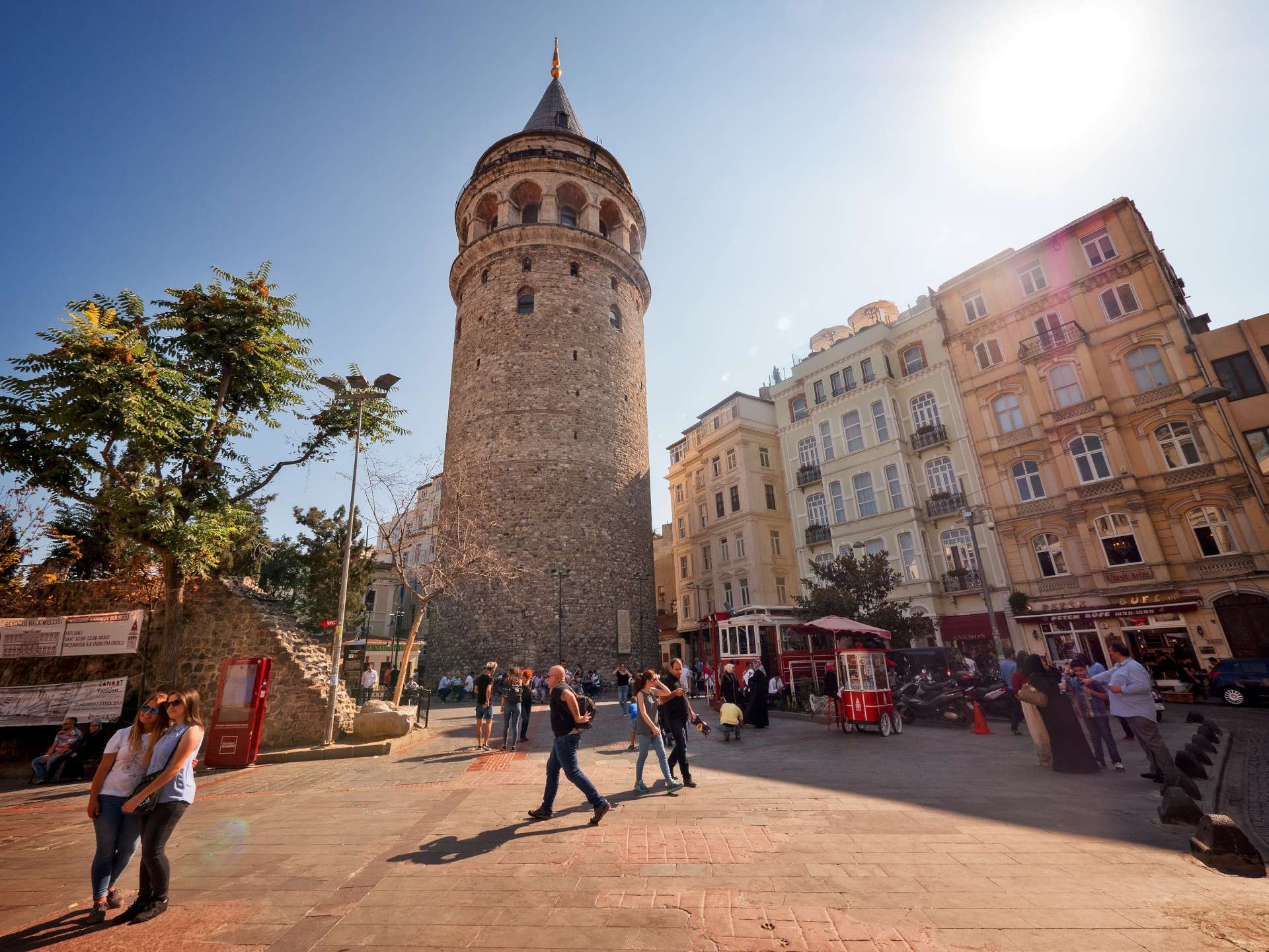 galata kulesi çevresi manzara resmi