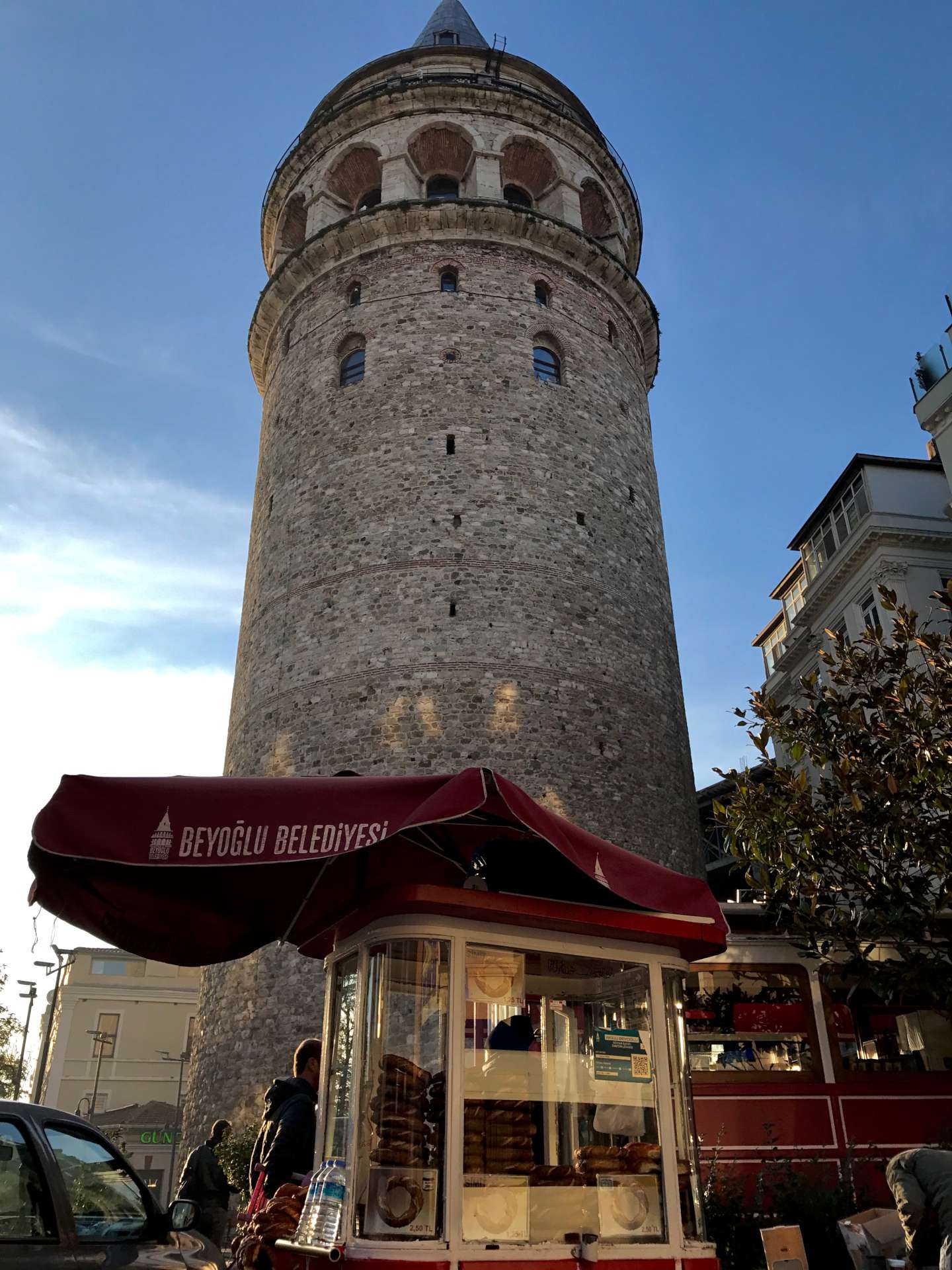 galata kulesi simitçi manzarası resmi